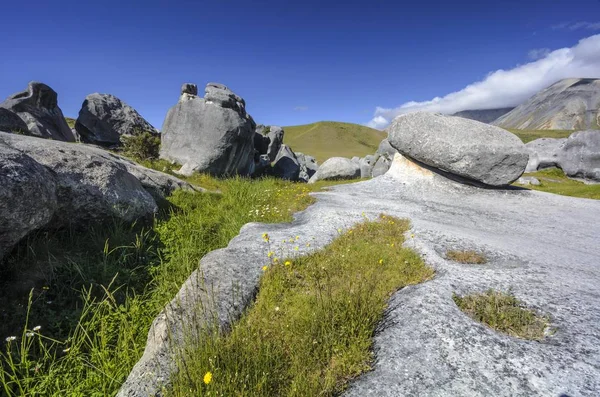 Kalkstensformationerna Castle Hill Sydön Nya Zeeland Oceanien — Stockfoto