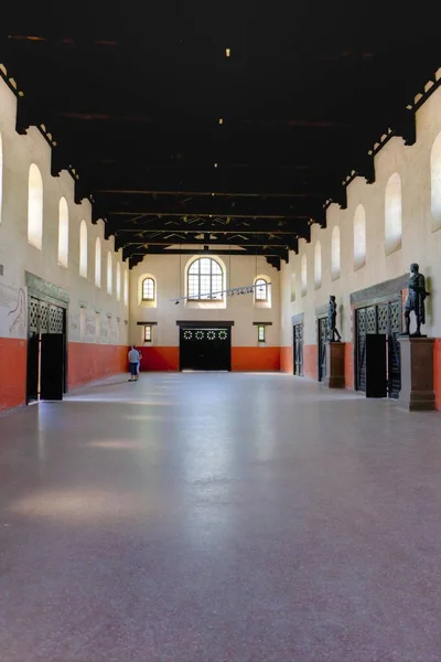 Vista Interior Fortaleza Romana Saalburgo Reconstruida Limes Patrimonio Humanidad Por — Foto de Stock