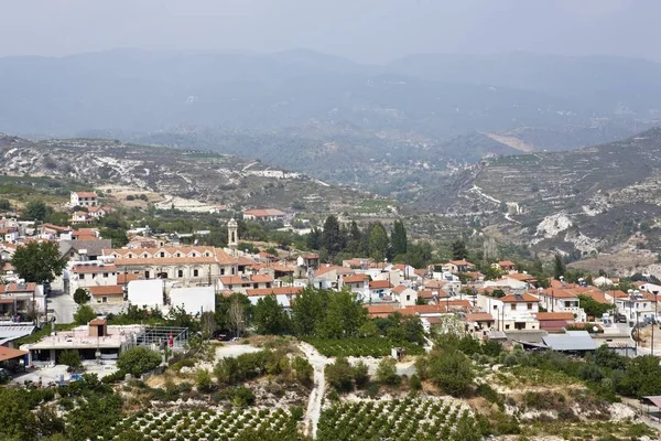 Omodos Village Troodosbergen Centrala Cypern — Stockfoto