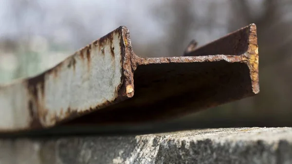 Roesten Van Stalen Balk Gedetailleerde Weergave Berlijn Duitsland Europa — Stockfoto