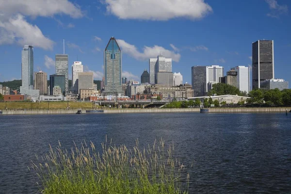 Skyline Montreal Canale Lachine Quebec Canada Nord America — Foto Stock