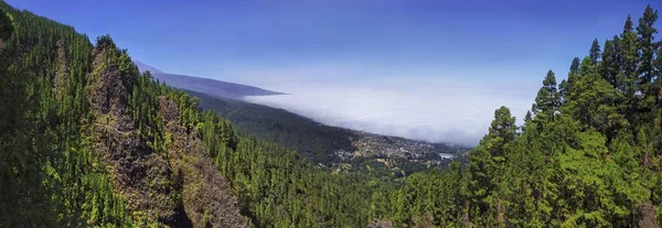 Trade Wind Clouds Orotava Valley Town Orotava — Stock Photo, Image