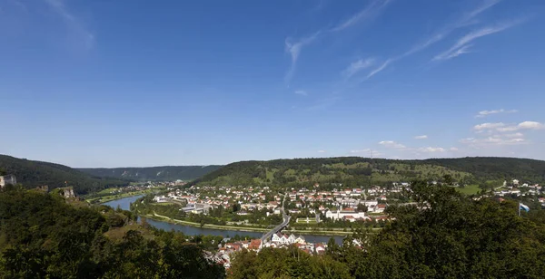 Panoramik Manzaralar Riedenburg Köyü Altmuehltal Vadisi Bavyera Bavyera Almanya Daha — Stok fotoğraf