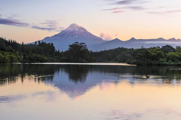 Monte Taranaki Vulcano Monte Egmont Isola Del Nord Nuova Zelanda — Foto Stock