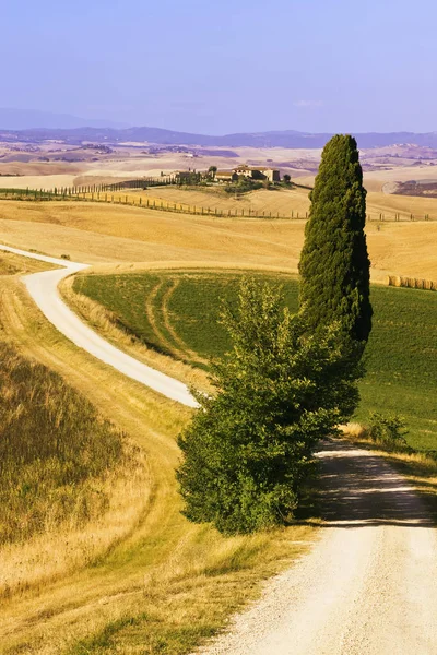 Paisagem típica toscana — Fotografia de Stock