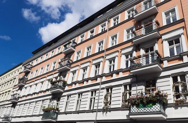 Casa Reformada Barrio Prenzlauer Berg Berlín Alemania Europa — Foto de Stock