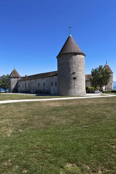 Chateau Rolle Rolle Canton Vaud Svájc Európa — Stock Fotó