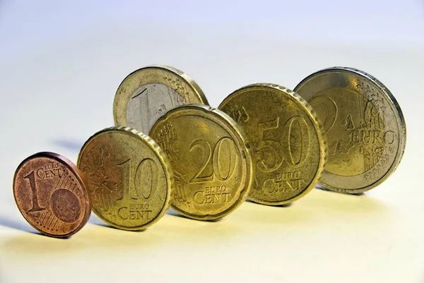 Moedas Euro Cêntimo Cêntimos Cêntimos Cêntimos Euro Euros — Fotografia de Stock