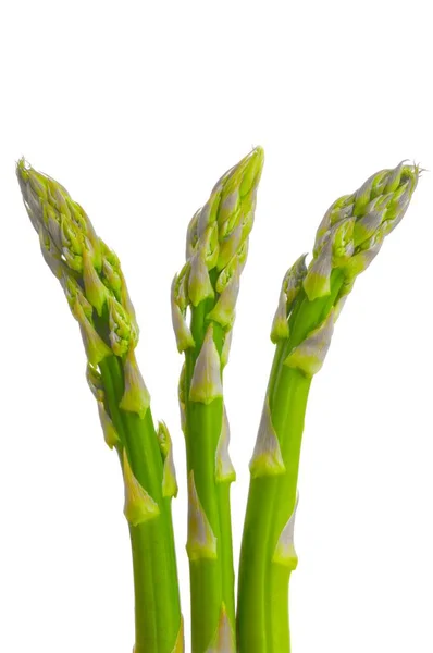 Green Asparagus Isolated White — Stock Photo, Image