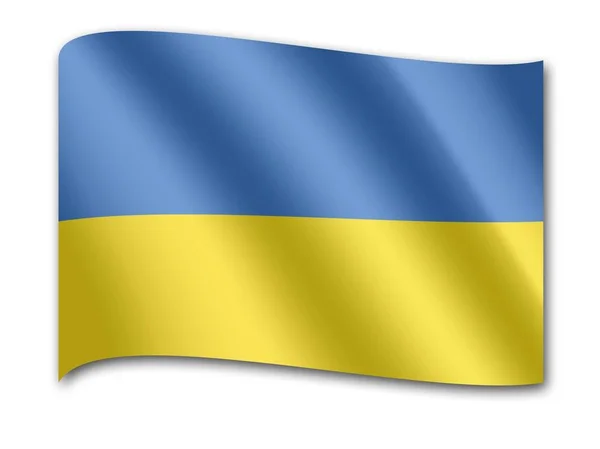 Εθνική σημαία της Ουκρανίας — Φωτογραφία Αρχείου