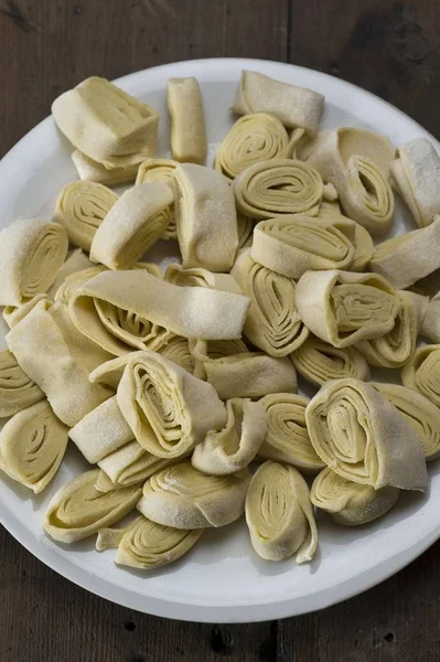 Traditionele Italiaanse Zelfgemaakte Pasta Polenta — Stockfoto