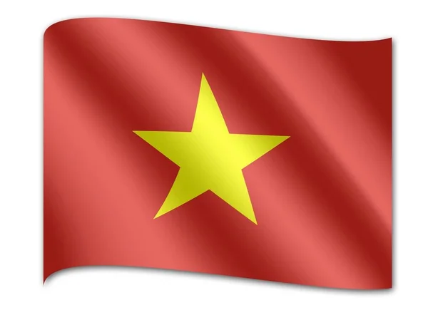 Nationalflagge Vietnams — Stockfoto