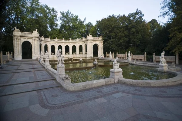 Pohádková Fontána Volkspark Friedrichshain Berlín Německo Evropa — Stock fotografie