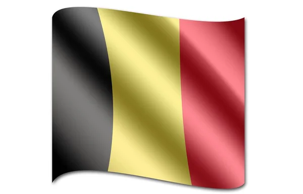 Bandera nacional de Bélgica — Foto de Stock