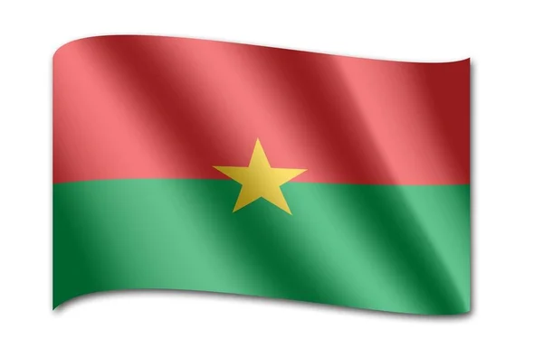Burkina faso zászlaja — Stock Fotó
