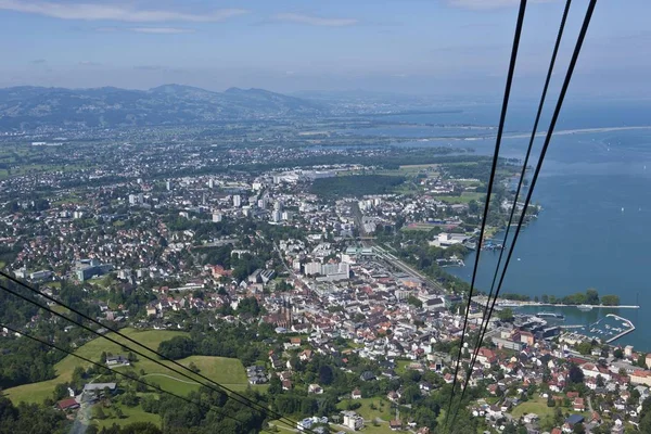 Bregenz Pfaender Dağı Konstanz Gölü Üzerinde Vorarlberg Austria Europe Pfaender — Stok fotoğraf