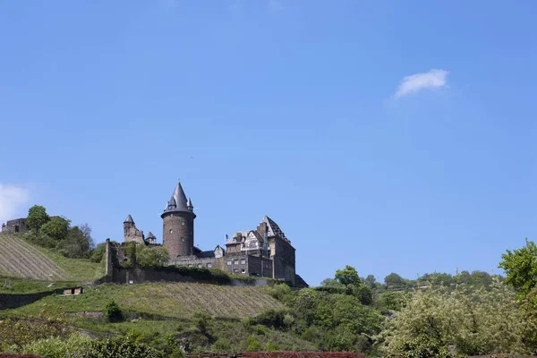 Schloss Stahleck Bachbogen Unesco Welterbe Oberes Mittelrheintal Bacharach Rheinland Pfalz — Stockfoto