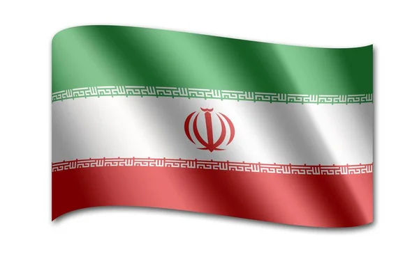 Nationale vlag van Iran — Stockfoto