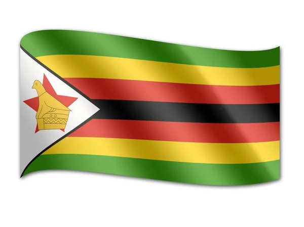 ジンバブエの国旗 — ストック写真