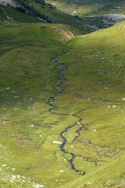 Поток Горах Gaschurn Montafon Farlberg Австрия Европа — стоковое фото