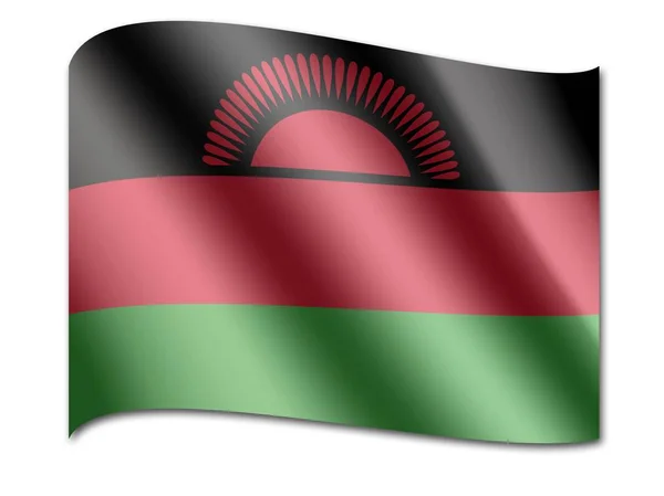 Nationalflagge Malawis — Stockfoto