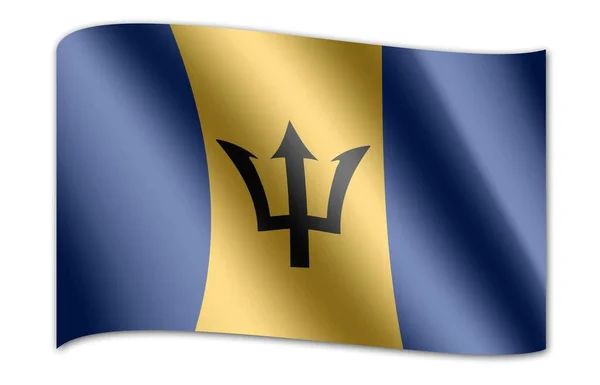 Bandera nacional de Barbados —  Fotos de Stock