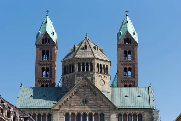 Catedral Speyer Kaiserdom Speyer Renânia Palatinado Alemanha Europa — Fotografia de Stock