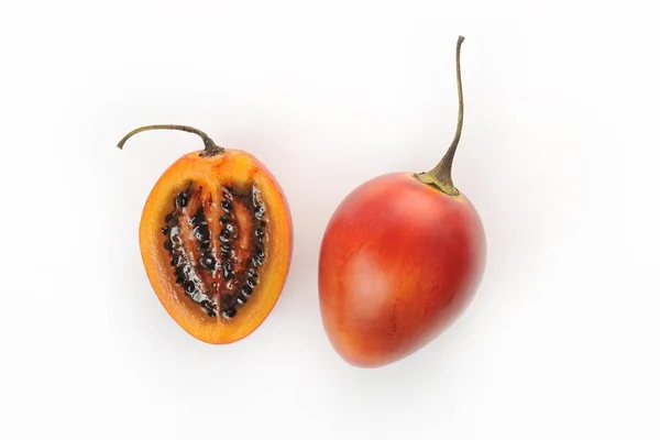 Egzotikus Trópusi Gyümölcs Tamarillo Solanum Betaceum — Stock Fotó