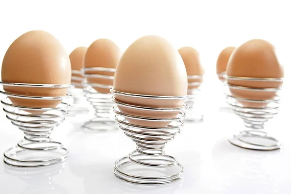 Huevos Marrones Tazas Huevo — Foto de Stock