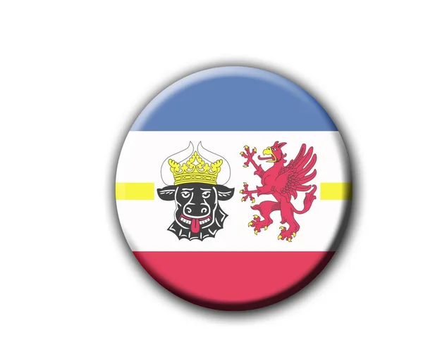 州メクレンブルク フォアポンメルン州 ドイツ ヨーロッパの紋章付き外衣 — ストック写真