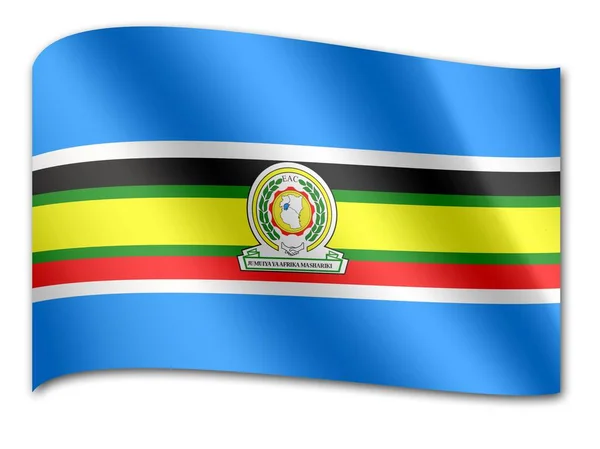 Flagge der ostafrikanischen Gemeinschaft — Stockfoto