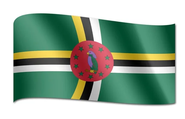 Bandera nacional de Dominica —  Fotos de Stock