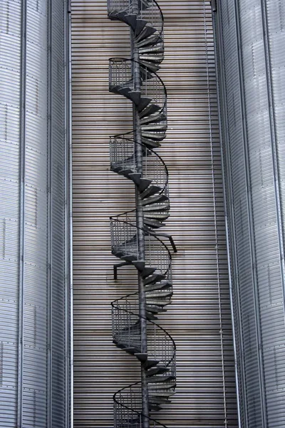 Vue Escalier Colimaçon Métallique — Photo