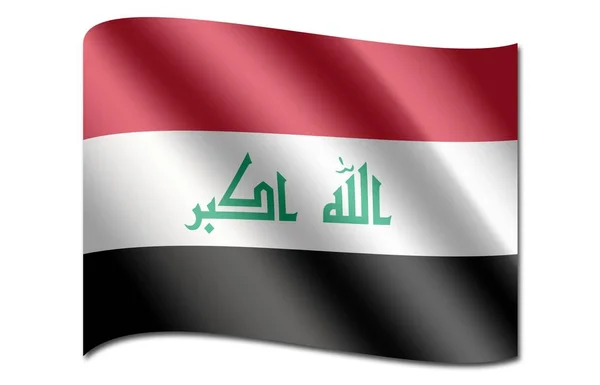伊拉克的国旗 — 图库照片