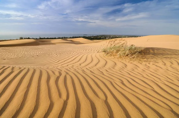Dunas Estruturas Areia Perto Mui Red Sand Dunes Vietnã Ásia — Fotografia de Stock