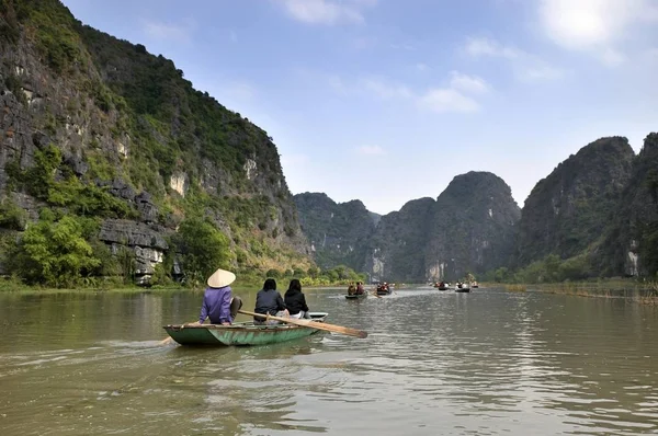 Ninh Binh Tam Coc Mağaralar Kuru Halong Bay Vietnam Güneydoğu — Stok fotoğraf