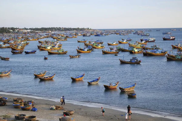 Fischerboote Fischereihafen Von Mui Vietnam Asien — Stockfoto