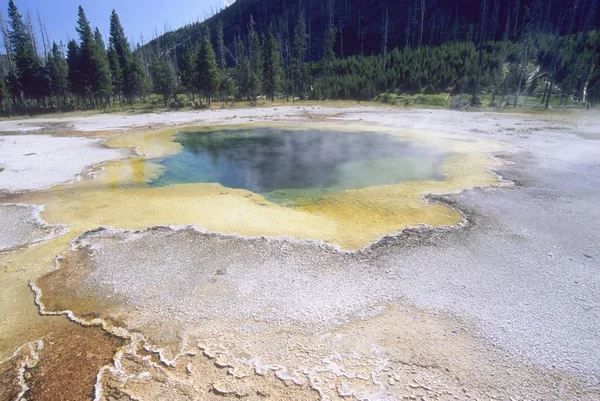 Emerald Pool Parque Nacional Yellowstone Wyoming Estados Unidos América Del — Foto de Stock