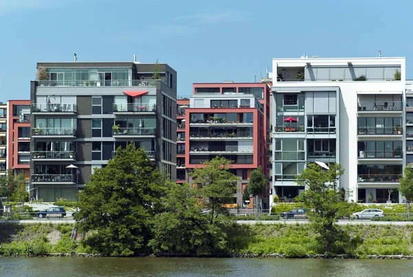 Westhafen Frankfurt Hesensko Německo Evropa — Stock fotografie