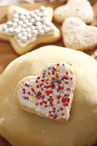 Домашнє Печиво Короткою Скоринкою Різдво — стокове фото