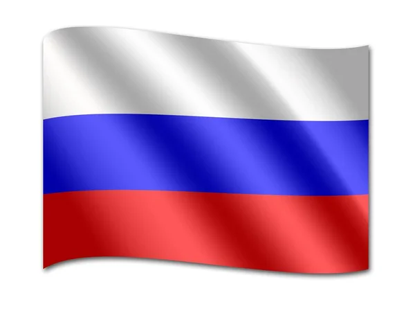 Nationalflagge Russlands — Stockfoto