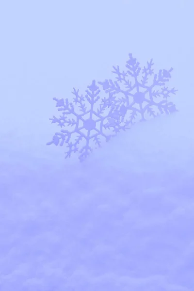 Belos flocos de neve decorativos — Fotografia de Stock