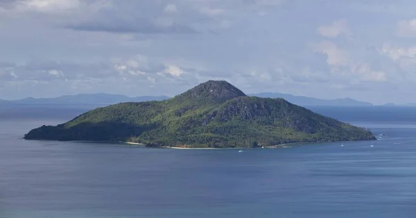 Vista Isla Santa Ana Seychelles Océano Índico África — Foto de Stock