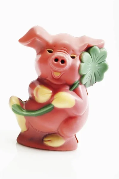 Glücksschwein Aus Marzipan — Stockfoto
