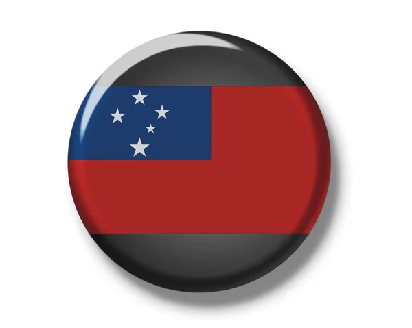 Національний прапор західного Самоа — стокове фото