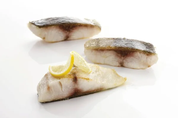 Roasted Filet Cobia Isolated White Studio — Stock Photo, Image