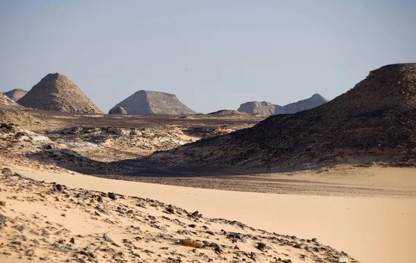 Пустелі Скелі Краєвид Озеро Насера Єгипет Африка — стокове фото