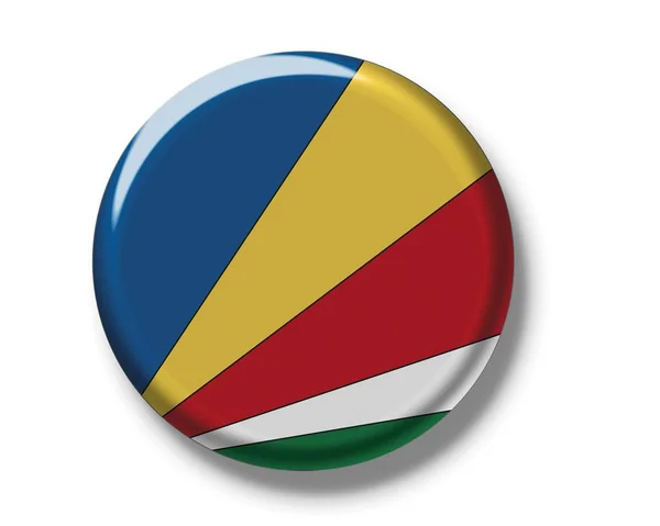 Bandeira nacional de Seychelles — Fotografia de Stock
