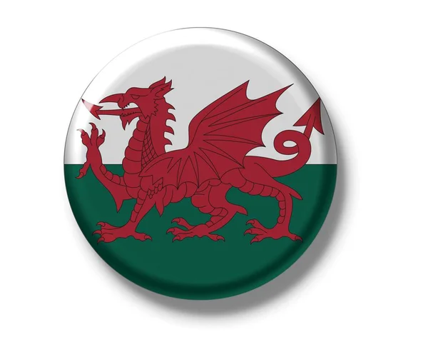 Nationalflagge von Wales — Stockfoto