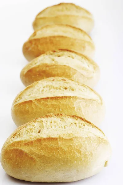 Several Bread Rolls Row — Stock Photo, Image